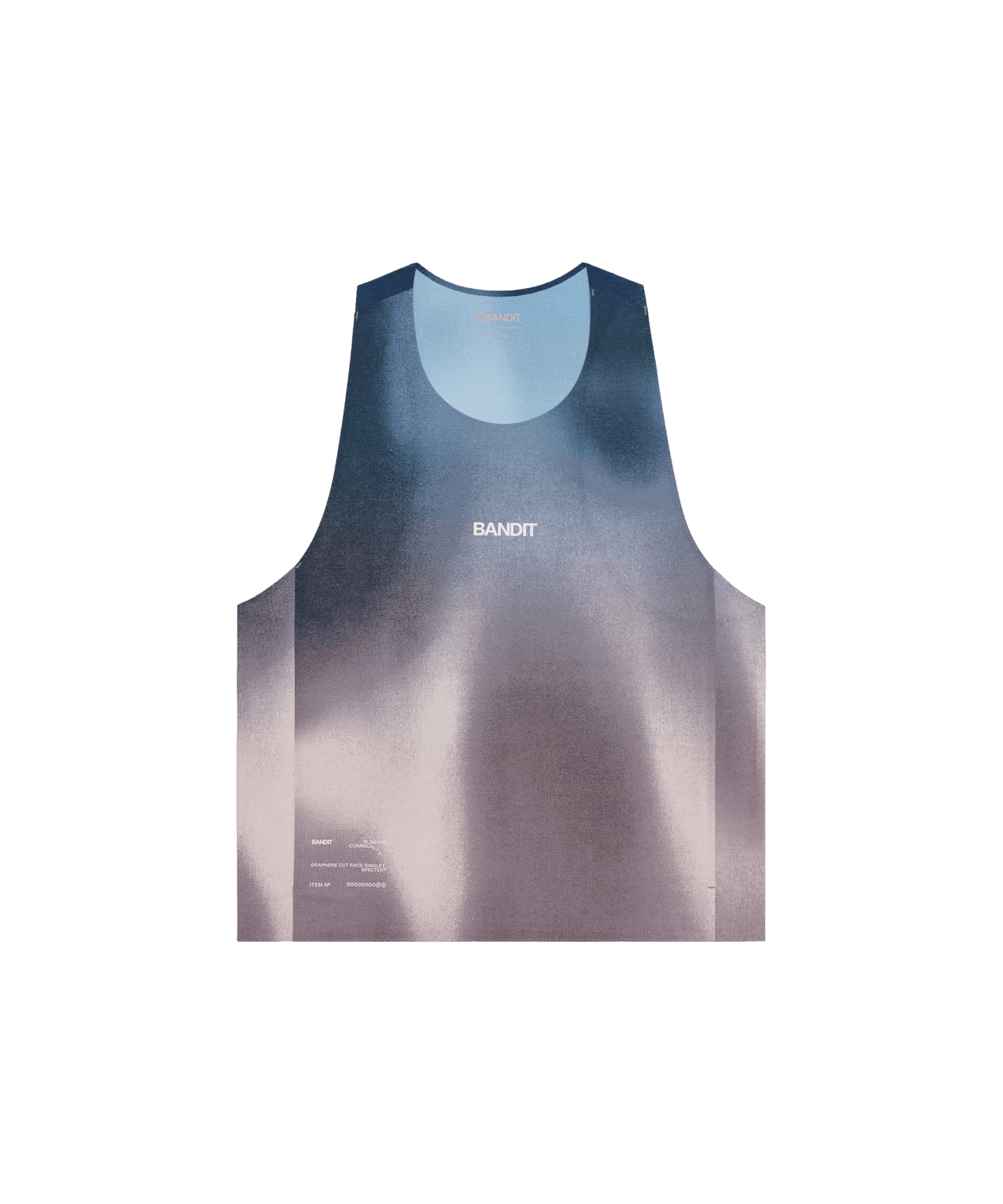 Bandit Men's Specter™ Shorty Race Singlet - Flow State Aegean Multi - Interval Running