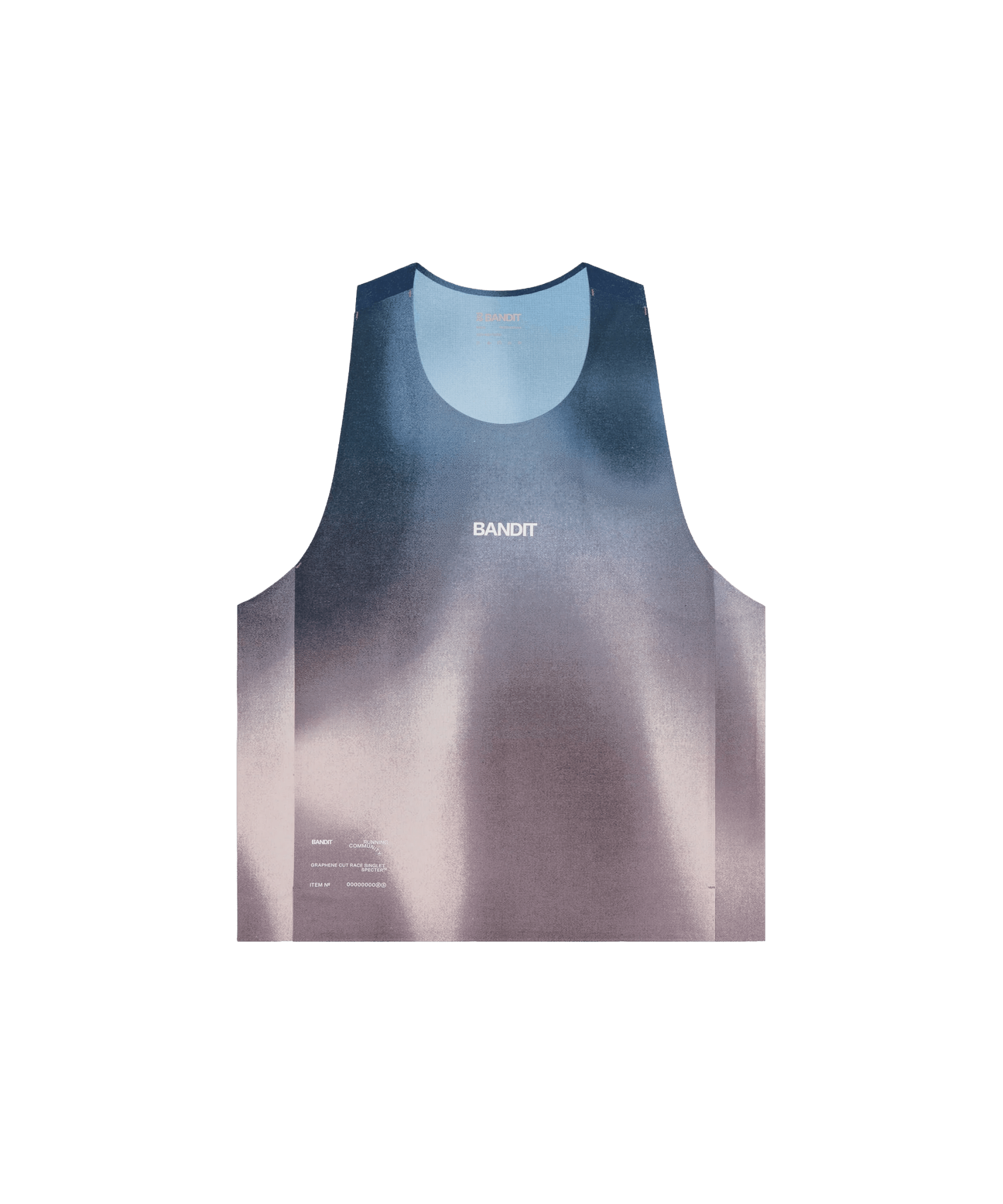 Bandit Men's Specter™ Shorty Race Singlet - Flow State Aegean Multi - Interval Running