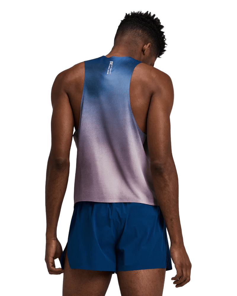 Bandit Men's Specter™ Shorty Race Singlet - Flow State Aegean Multi - Interval Running