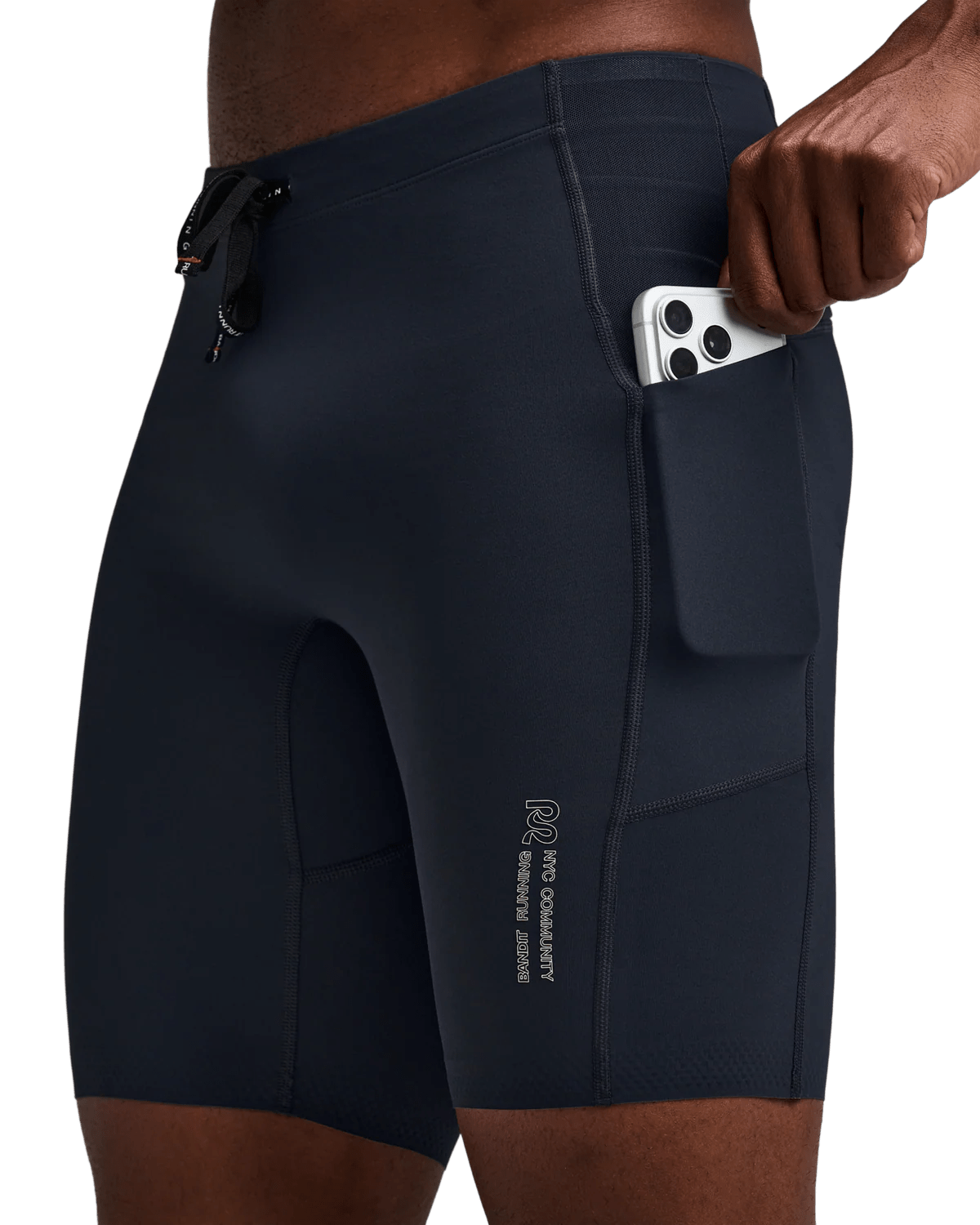 Bandit Men's Vanisher™ Half Tights - Anthracite - Interval Running