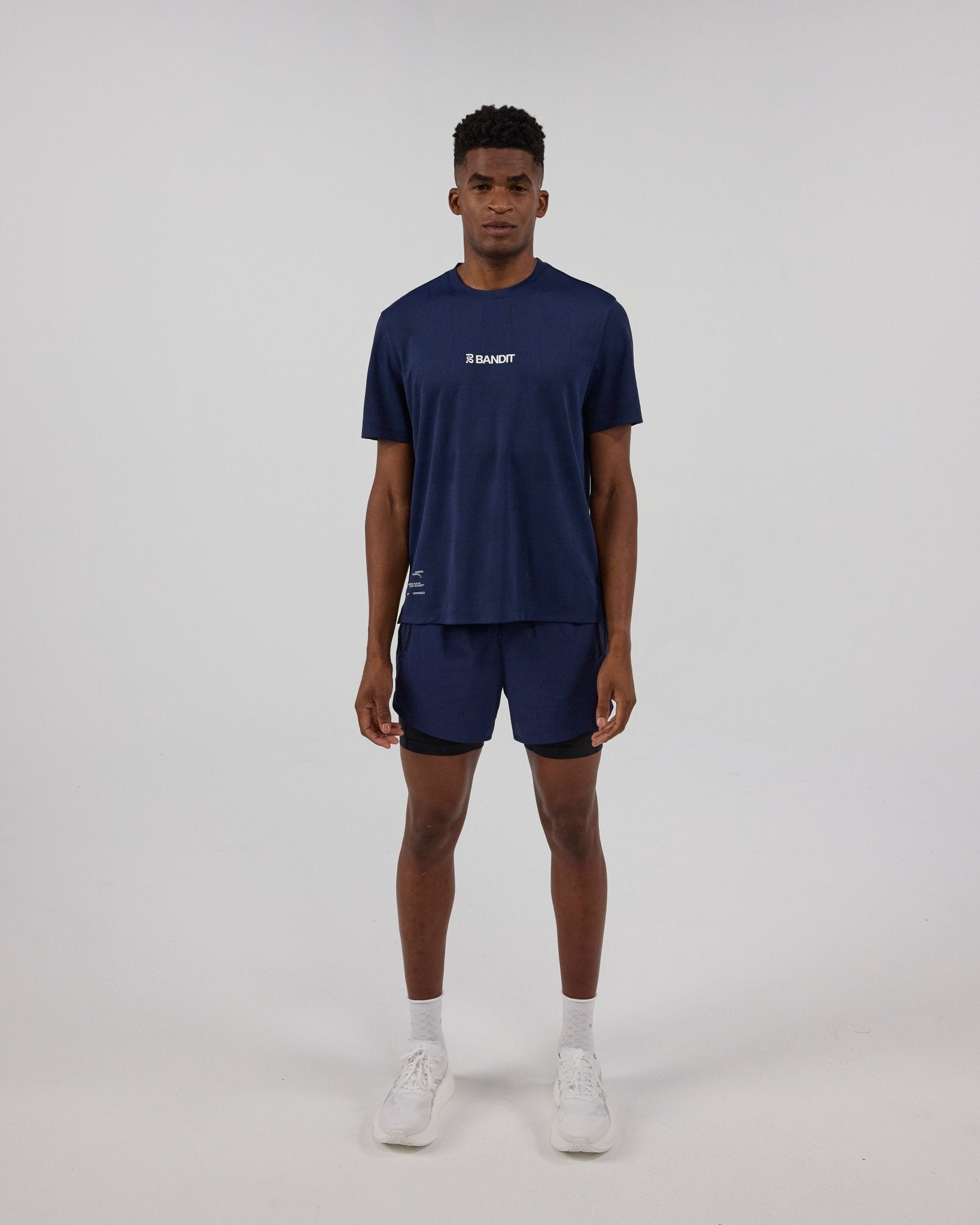 Bandit Men's Vento™ 2 - In - 1 Run Short - NY Navy - Interval Running