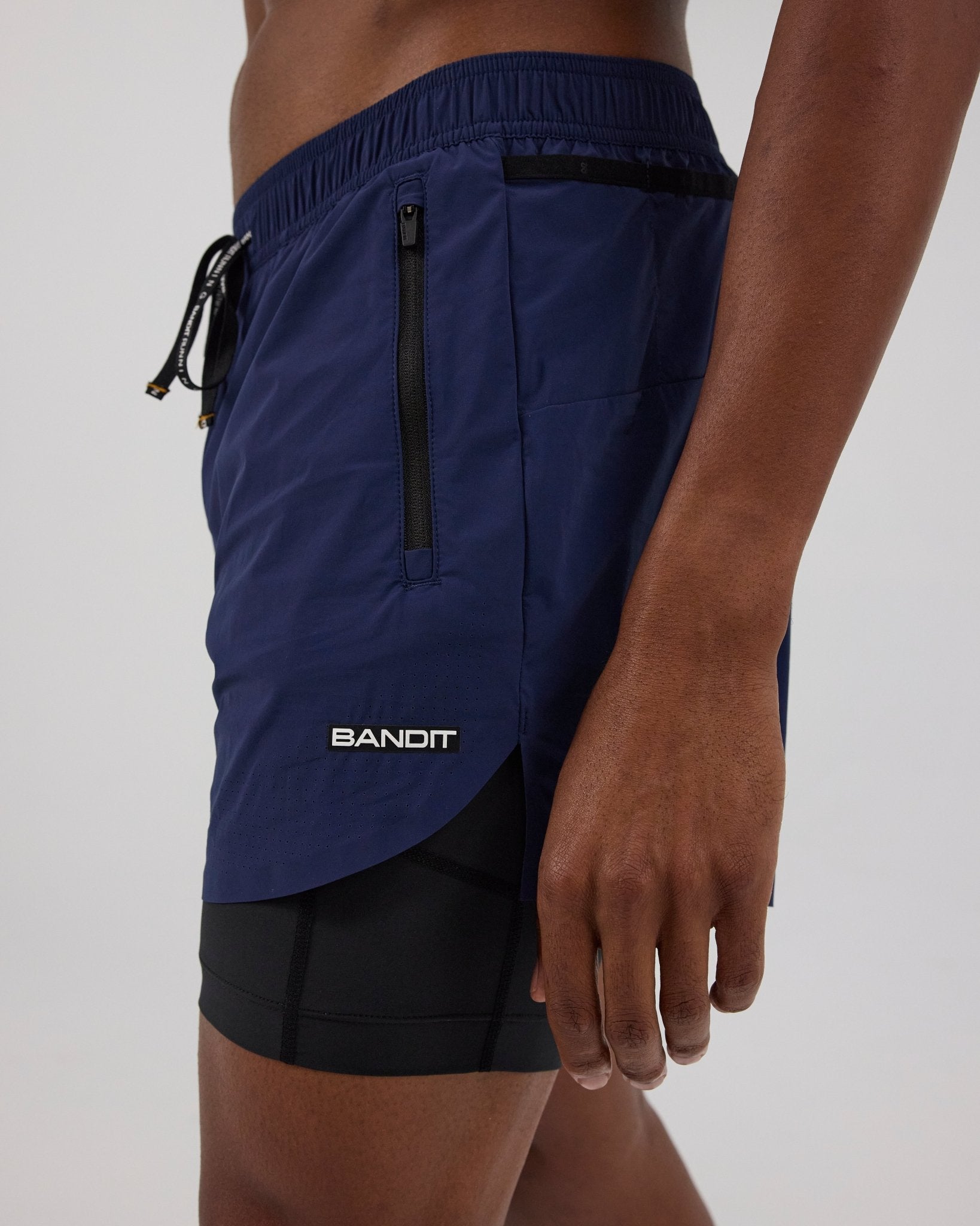 Bandit Men's Vento™ 2 - In - 1 Run Short - NY Navy - Interval Running