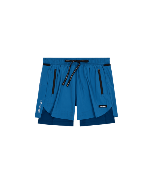 Bandit Men's Vento™ Next Gen 2 - In - 1 Run Short - Aegean - Interval Running