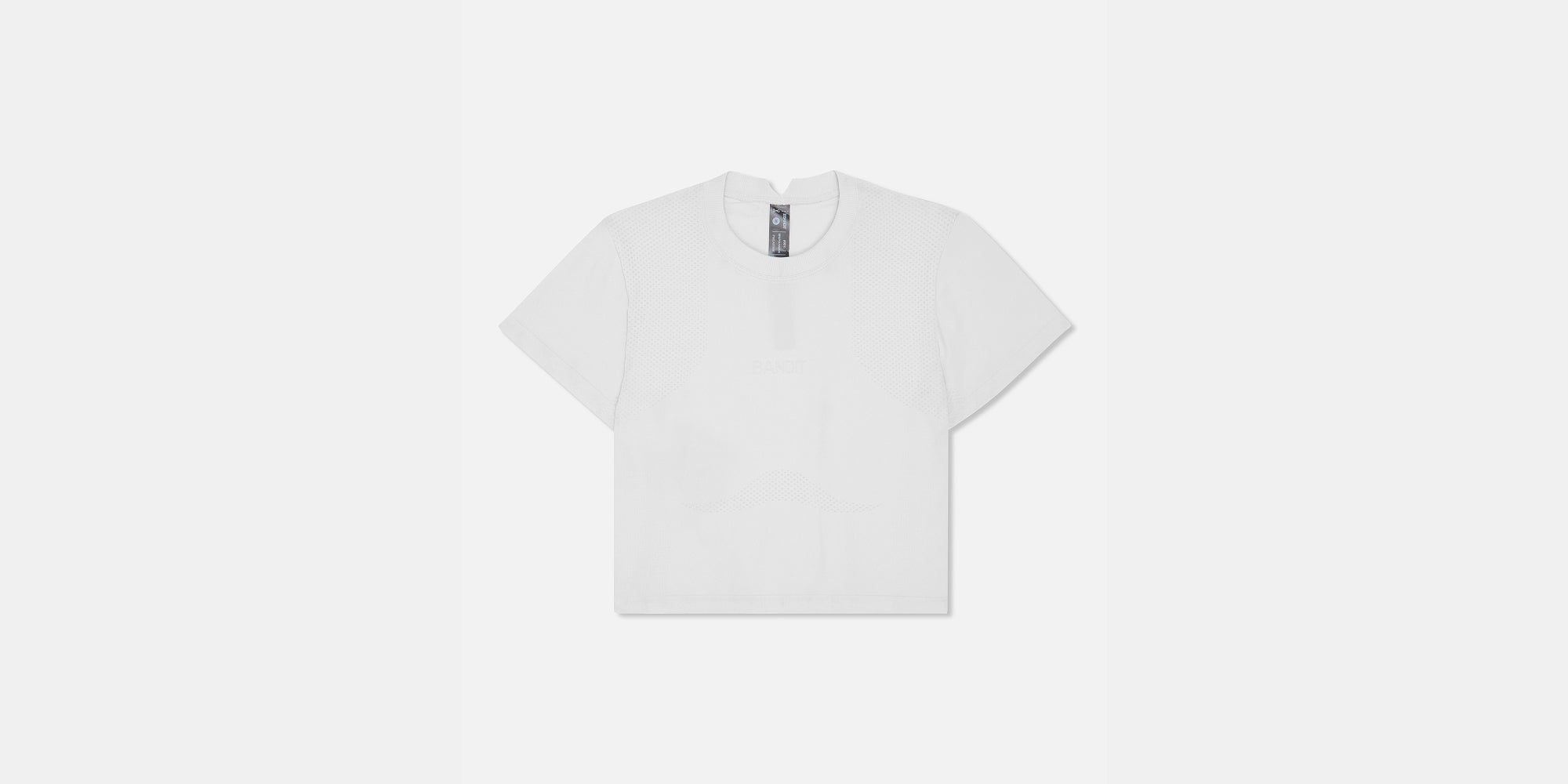 Bandit Mercury Seamless™ Women's Crop Tee - White - Interval Running