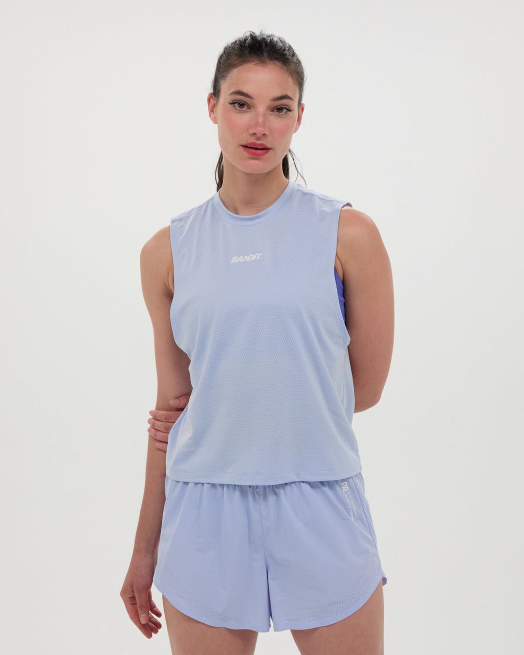 Bandit Micromesh™ Women's Run Tank - Breeze Blue - Interval Running