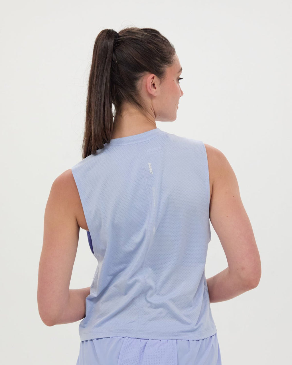 Bandit Micromesh™ Women's Run Tank - Breeze Blue - Interval Running