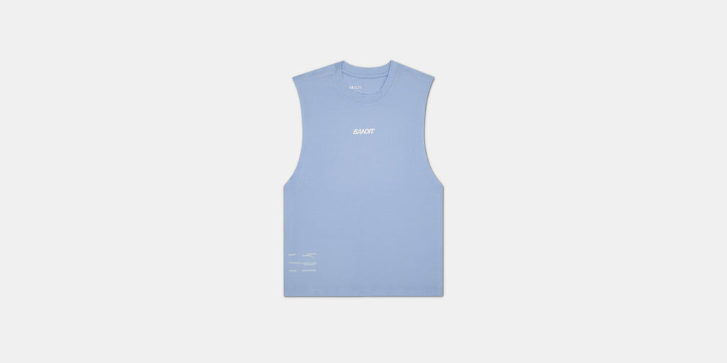 Bandit Micromesh™ Women's Run Tank - Breeze Blue - Interval Running