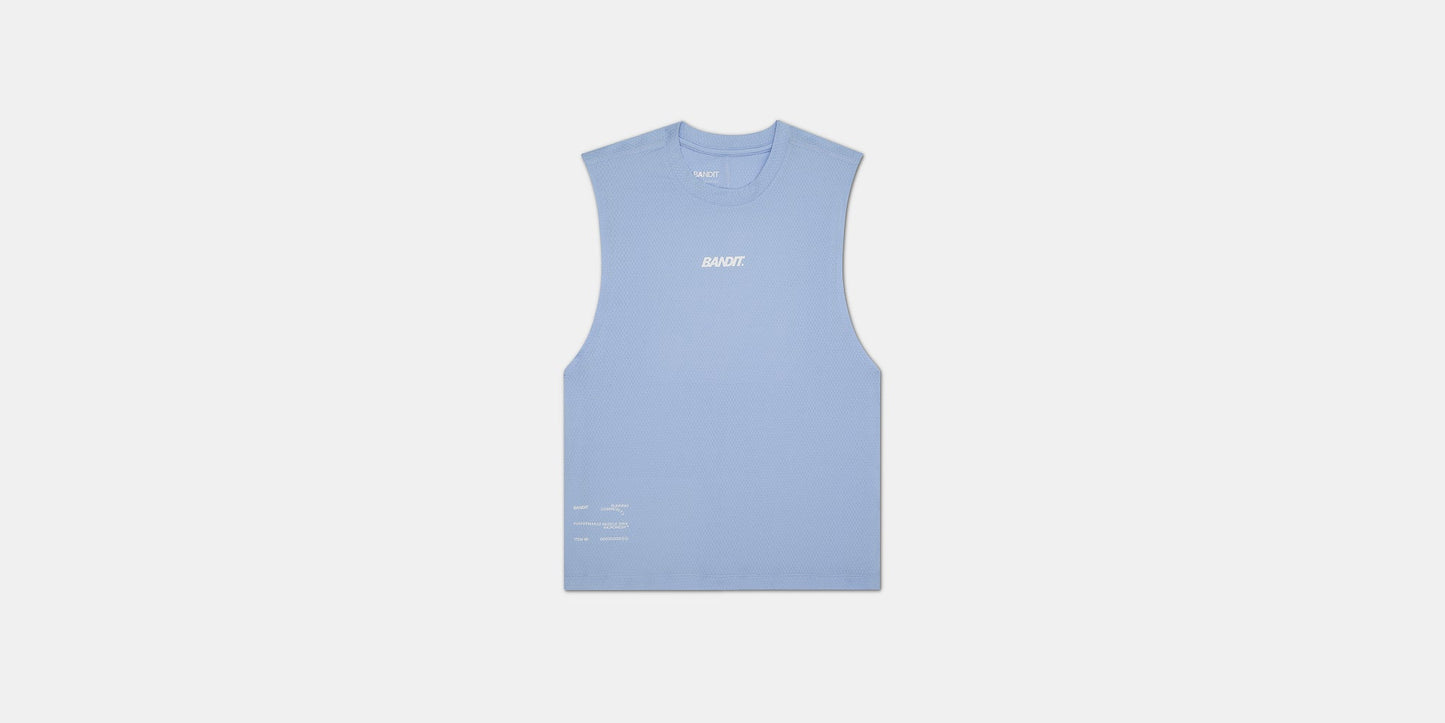 Bandit Micromesh™ Women's Run Tank - Breeze Blue - Interval Running