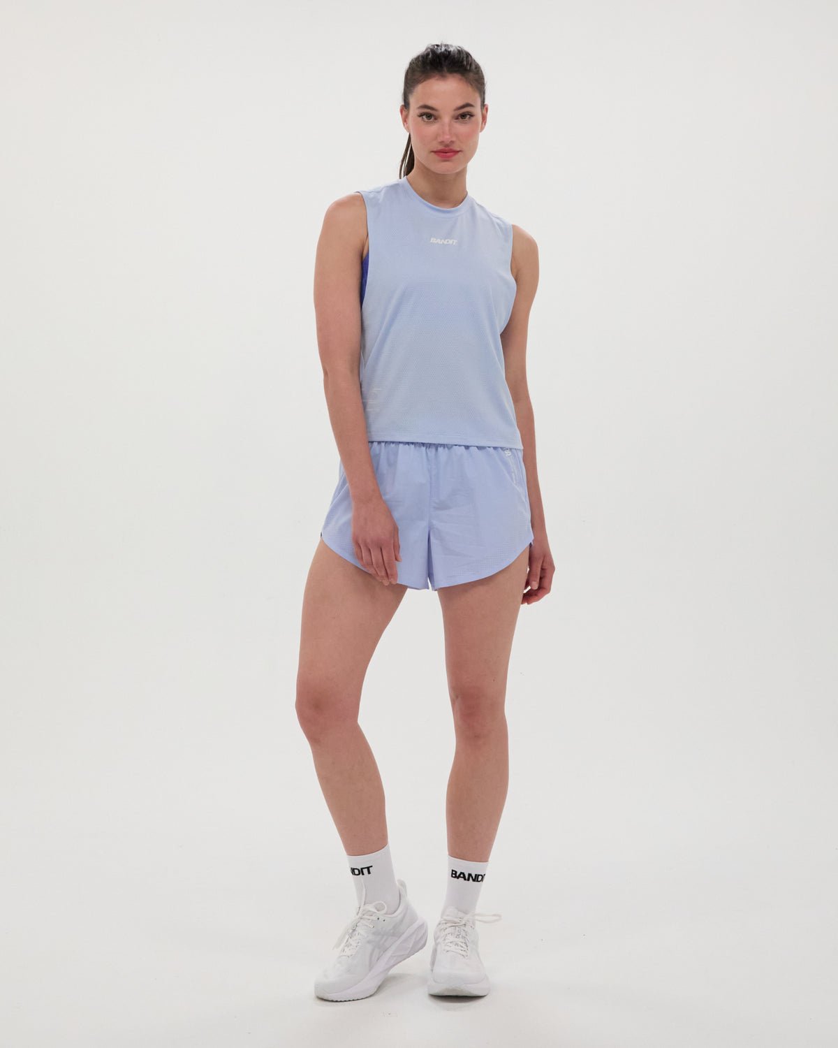 Bandit Micromesh™ Women's Run Tank - Breeze Blue - Interval Running