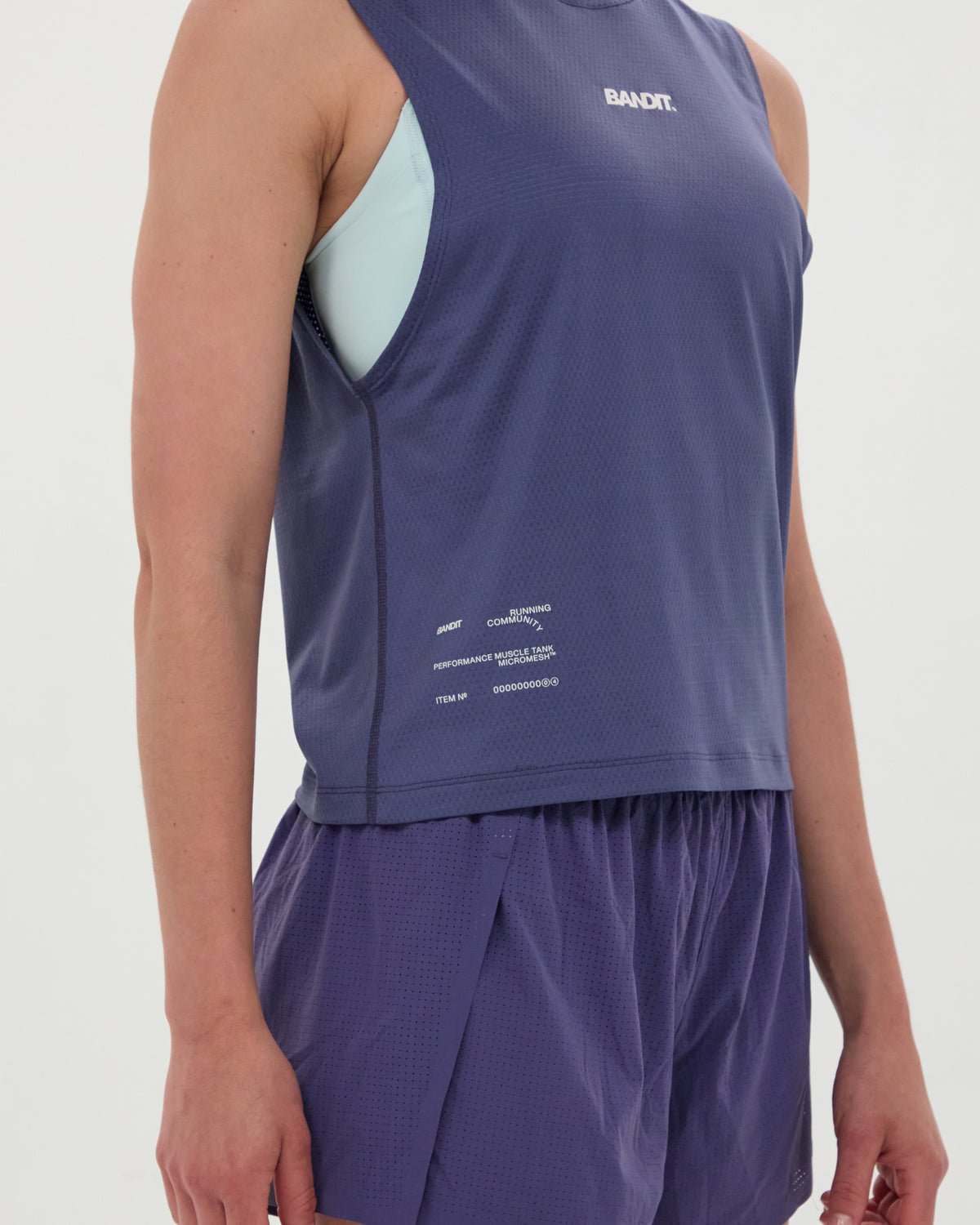 Bandit Micromesh™ Women's Run Tank - Purple Dusk - Interval Running