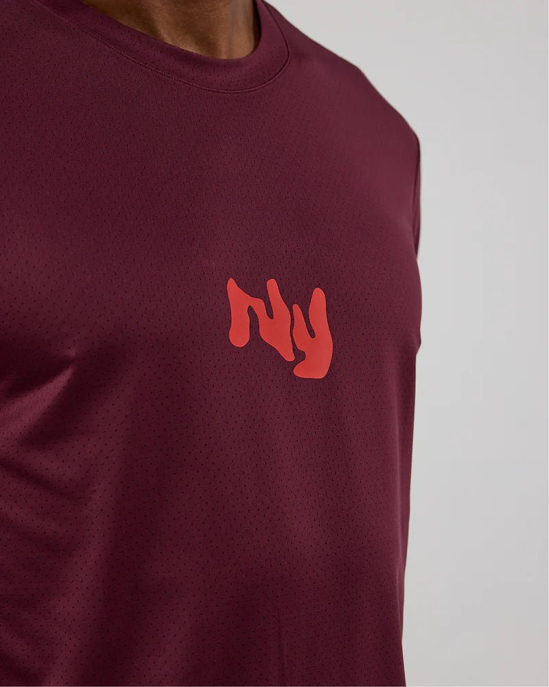 Bandit NanoMesh™ Abstract Floral Long Sleeve - Fig - Interval Running