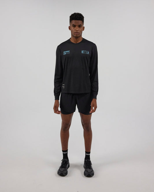 Bandit NanoMesh™ Infographic Long Sleeve - Black - Interval Running