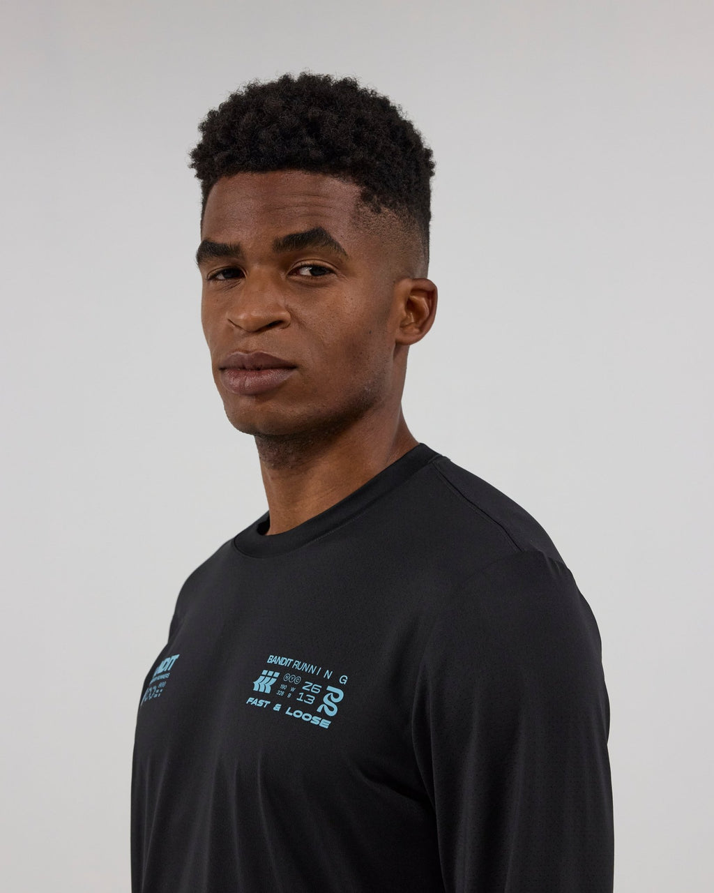 Bandit NanoMesh™ Infographic Long Sleeve - Black - Interval Running