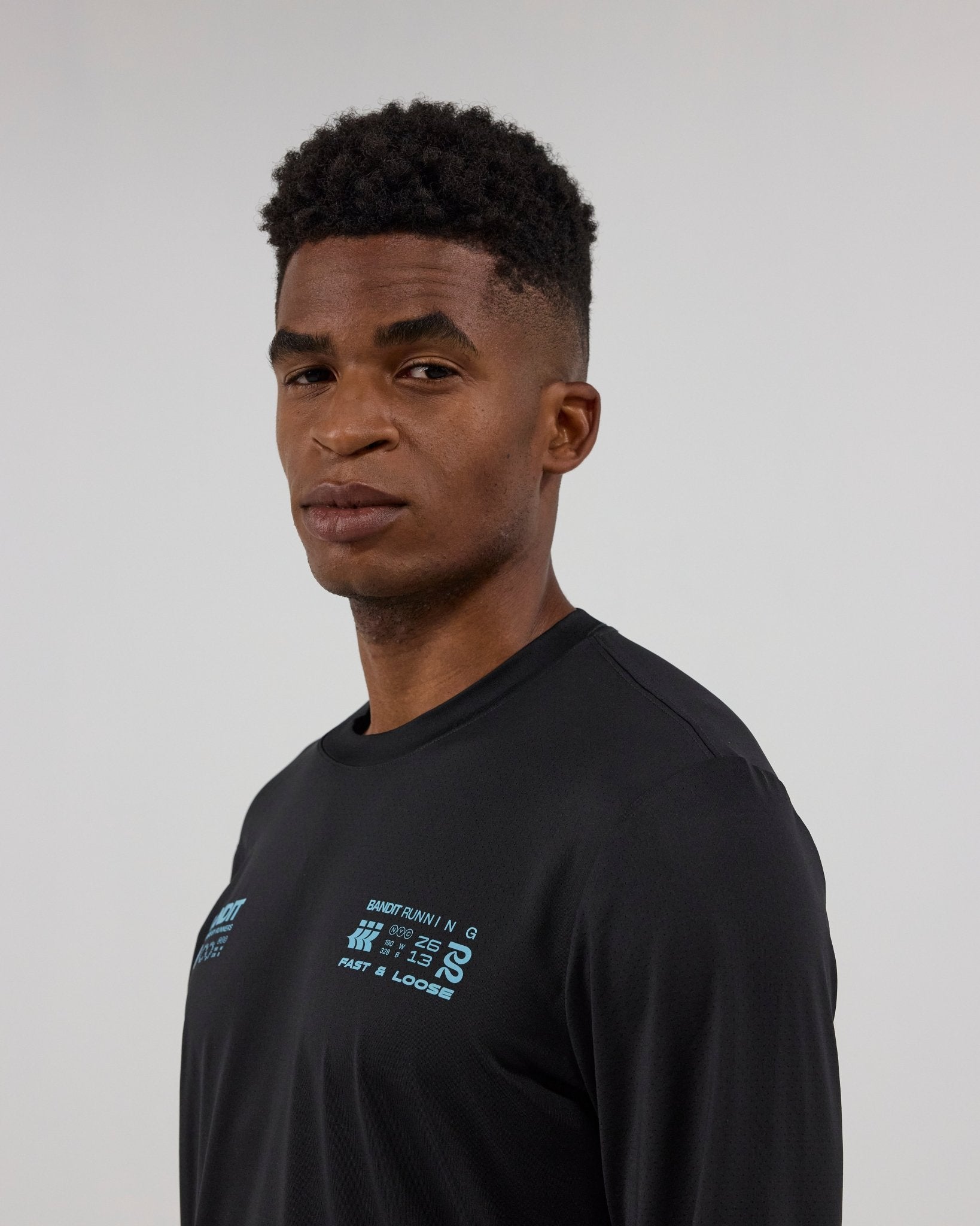 Bandit NanoMesh™ Infographic Long Sleeve - Black - Interval Running