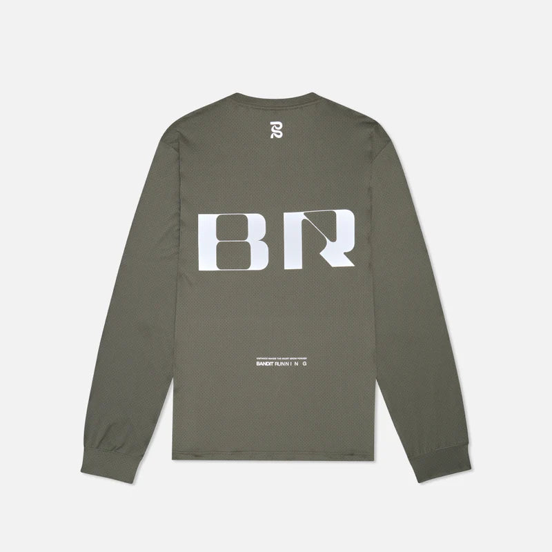Bandit NanoMesh™ Long Sleeve - Fatigue - Interval Running
