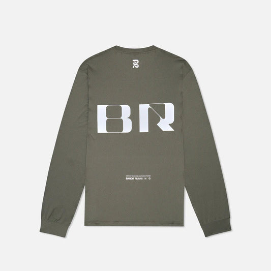Bandit NanoMesh™ Long Sleeve - Fatigue - Interval Running