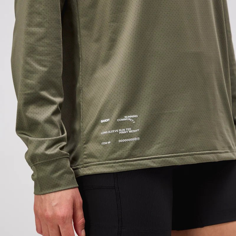 Bandit NanoMesh™ Long Sleeve - Fatigue - Interval Running