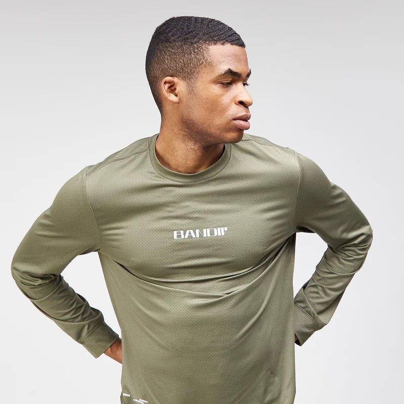 Bandit NanoMesh™ Long Sleeve - Fatigue - Interval Running