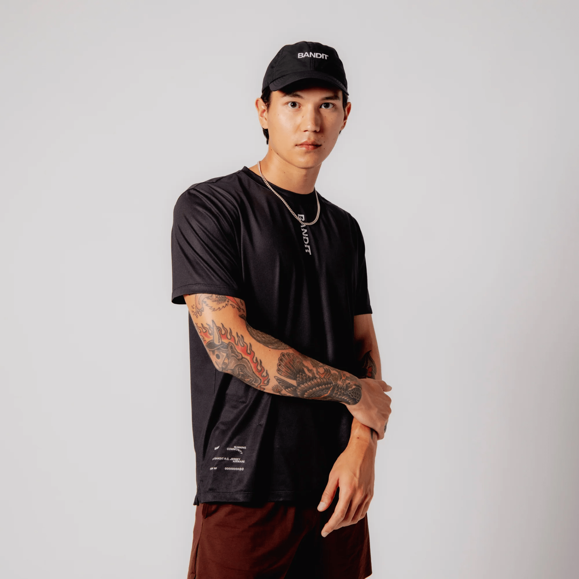 Bandit Nylon Dad Hat - Black - Interval Running