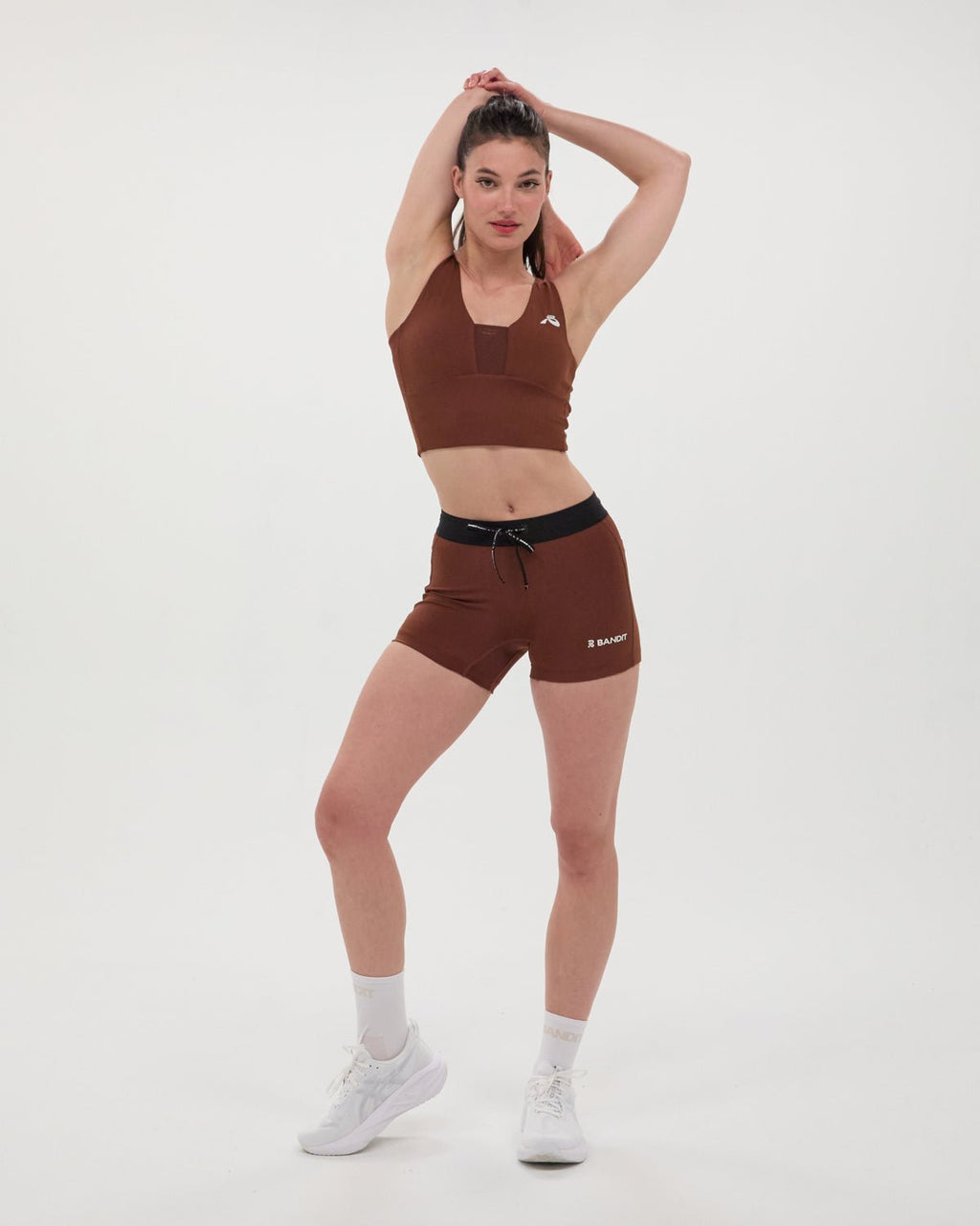 Bandit Stamina™ 3" Women's Compression Shorts - Coffee Bean - Interval Running