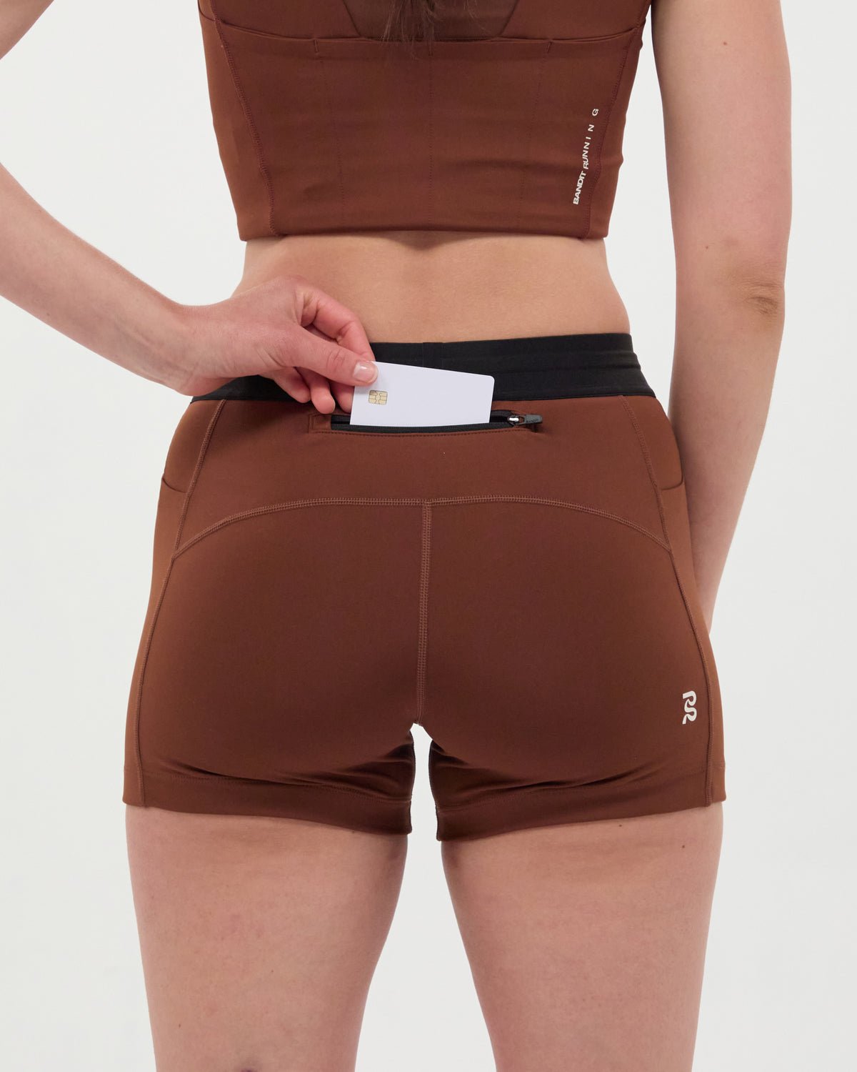 Bandit Stamina™ 3" Women's Compression Shorts - Coffee Bean - Interval Running