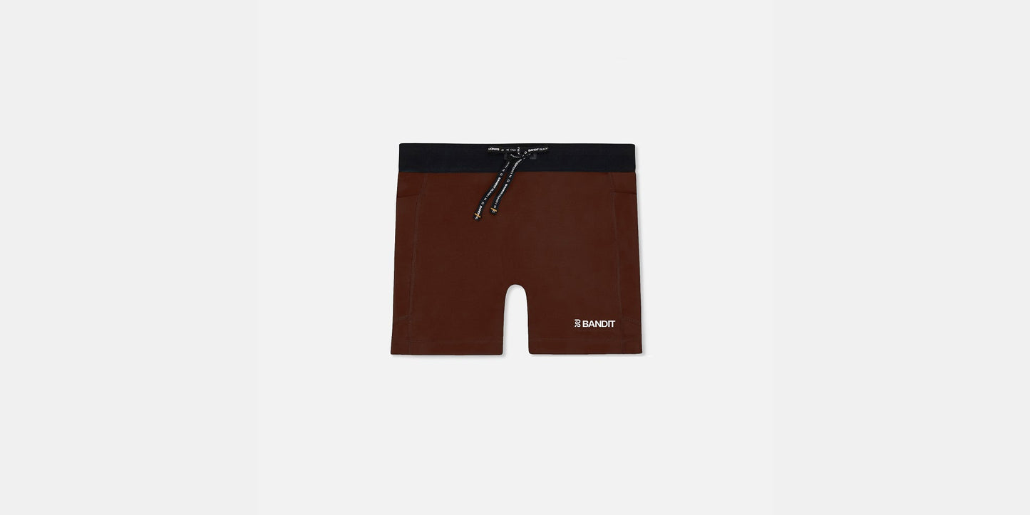 Bandit Stamina™ 3" Women's Compression Shorts - Coffee Bean - Interval Running