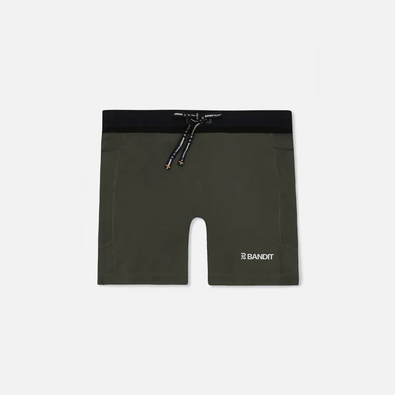 Bandit Stamina™ 5" Women's Compression Shorts - Dark Fatigue - Interval Running