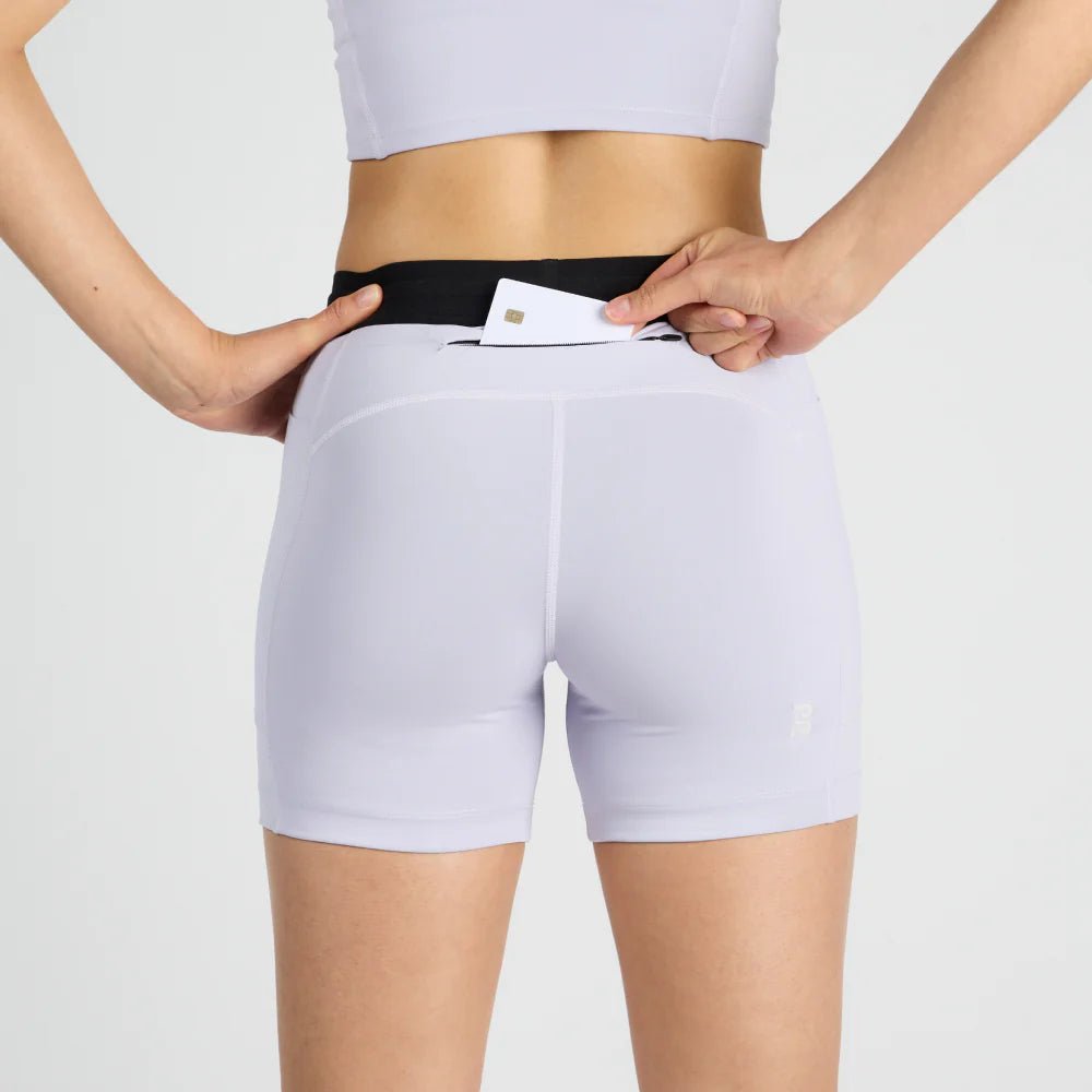 Bandit Stamina™ 5" Women's Compression Shorts - Soft Lilac - Interval Running