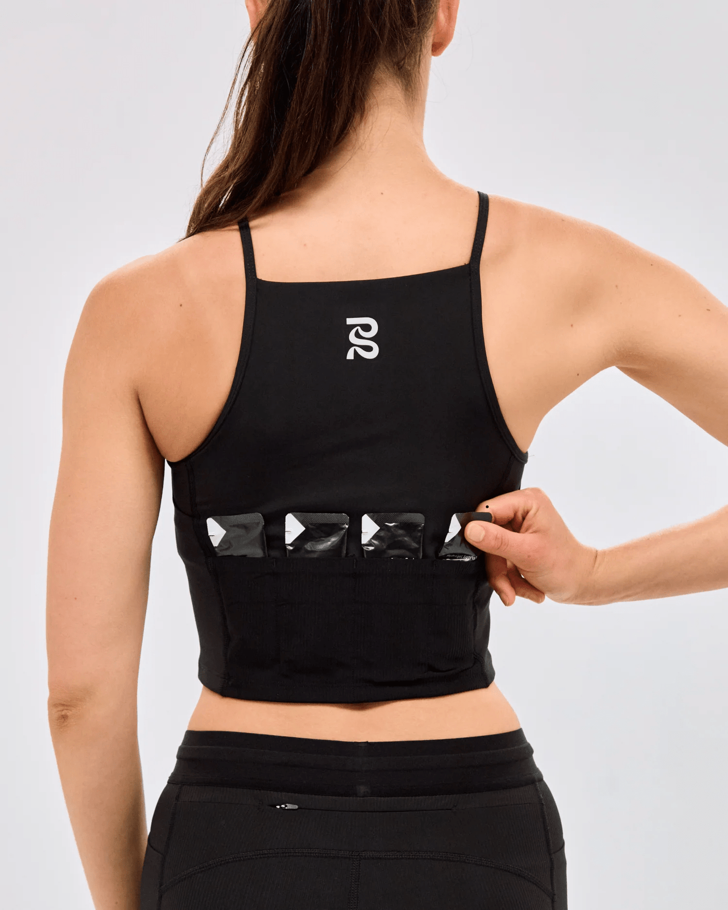 Bandit Stamina™ 7 Pocket Nova Crop - Black - Interval Running