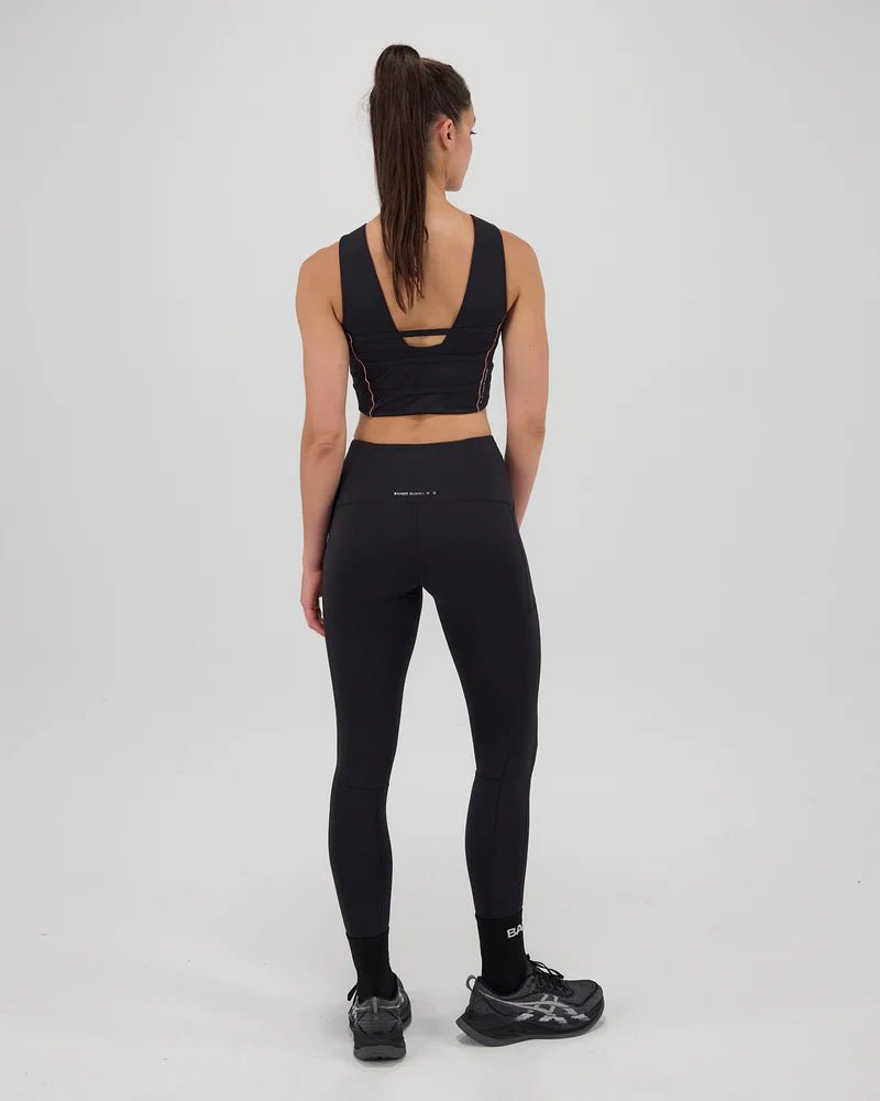 Bandit Stamina™ Pop Stitch™ High Waist Leggings - Black - Interval Running