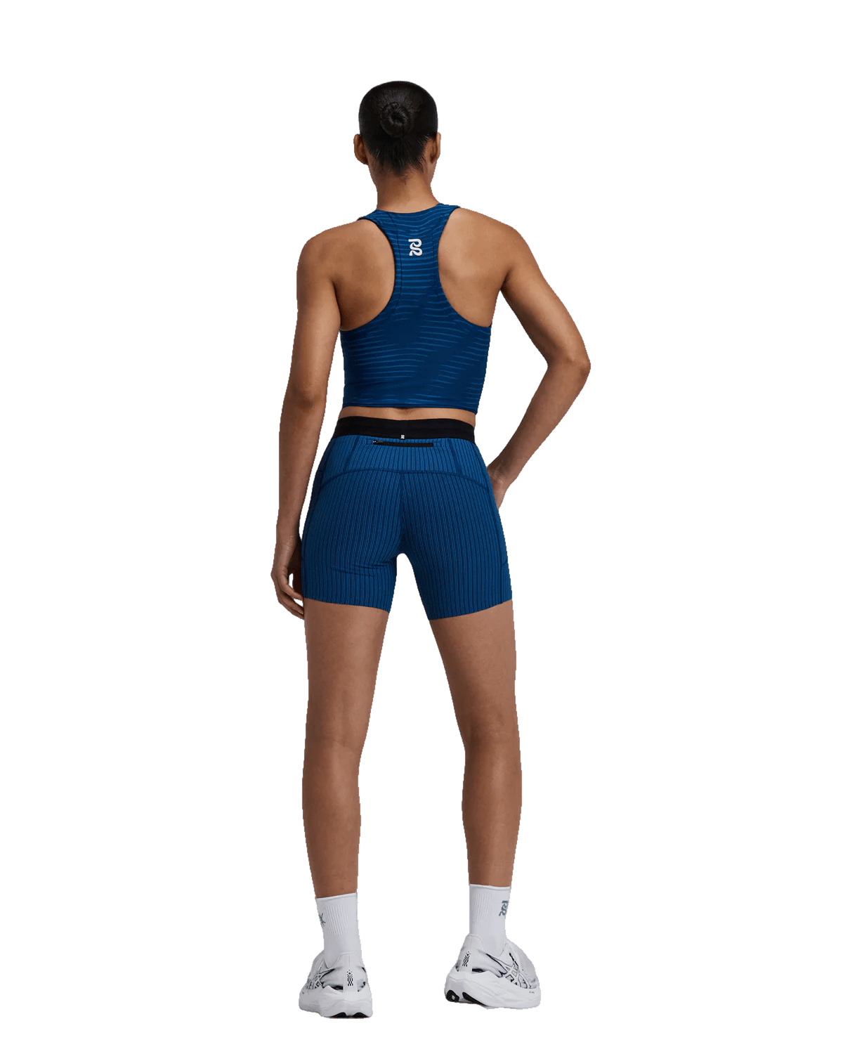 Bandit Stamina™ Race Crop - Organic Stripe Ink Blue - Interval Running
