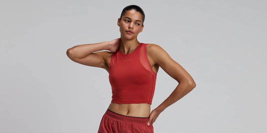 Bandit Stamina™ - V Lycra Race Crop - Rusted Apricot - Interval Running