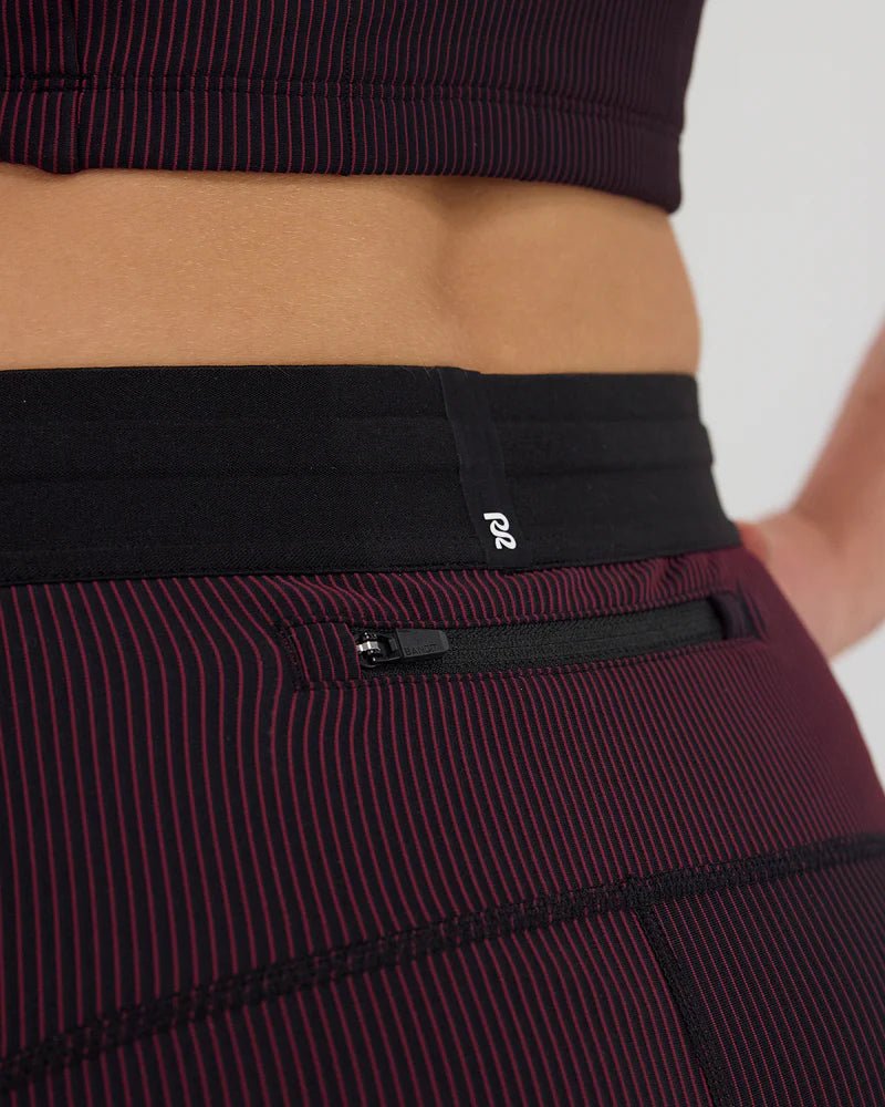 Bandit Striped Cadence™ 5" Compression - Black with Fig - Interval Running