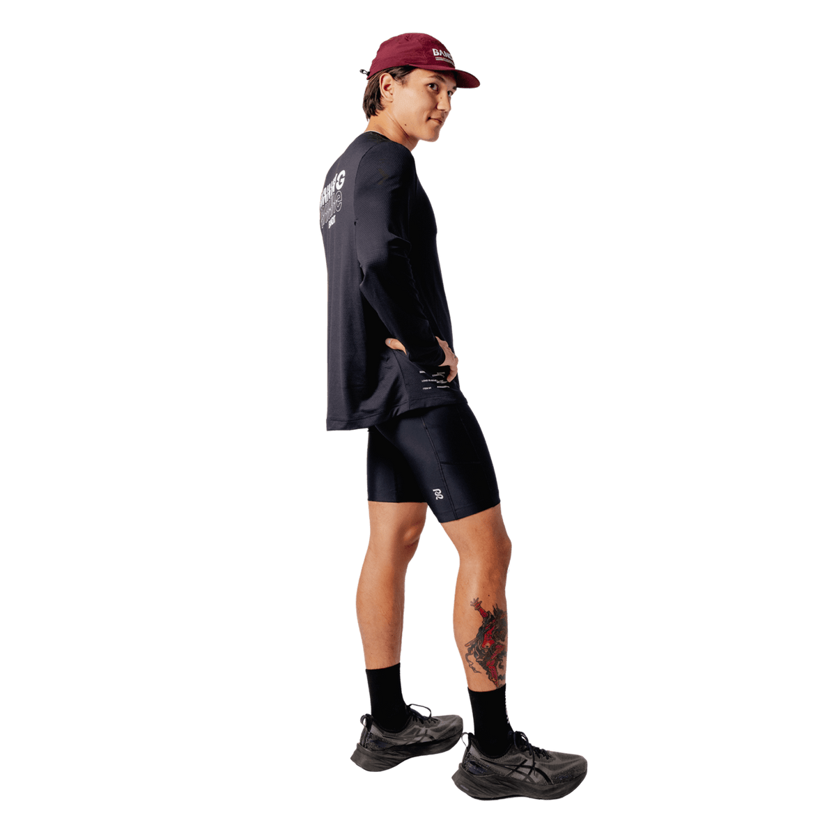 Bandit Superbeam™ Next Gen 7 Pocket Half Tights - Black - Interval Running