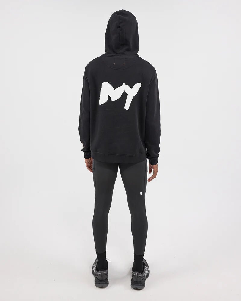 Bandit The Cotton Fleece "Loyal to the Soil" Hoodie, Unisex - Black - Interval Running