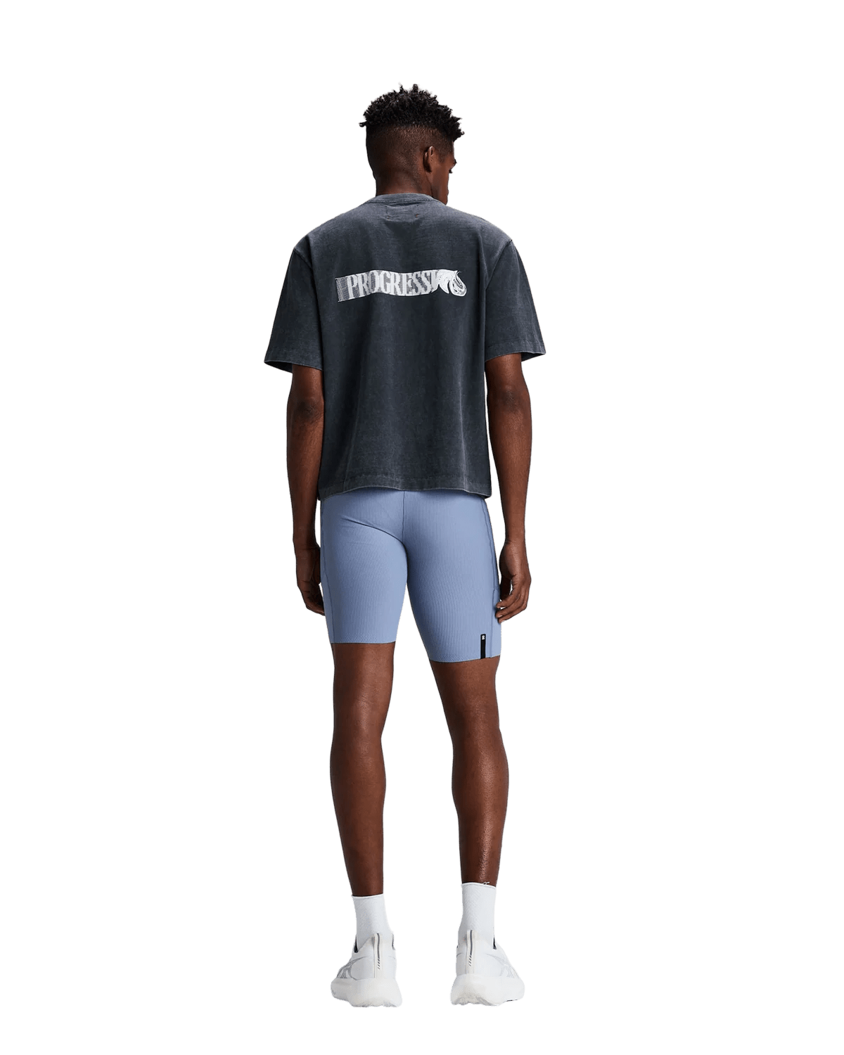 Bandit Unisex Heavyweight Cotton Box Tee – Black Chroma Wash - Interval Running