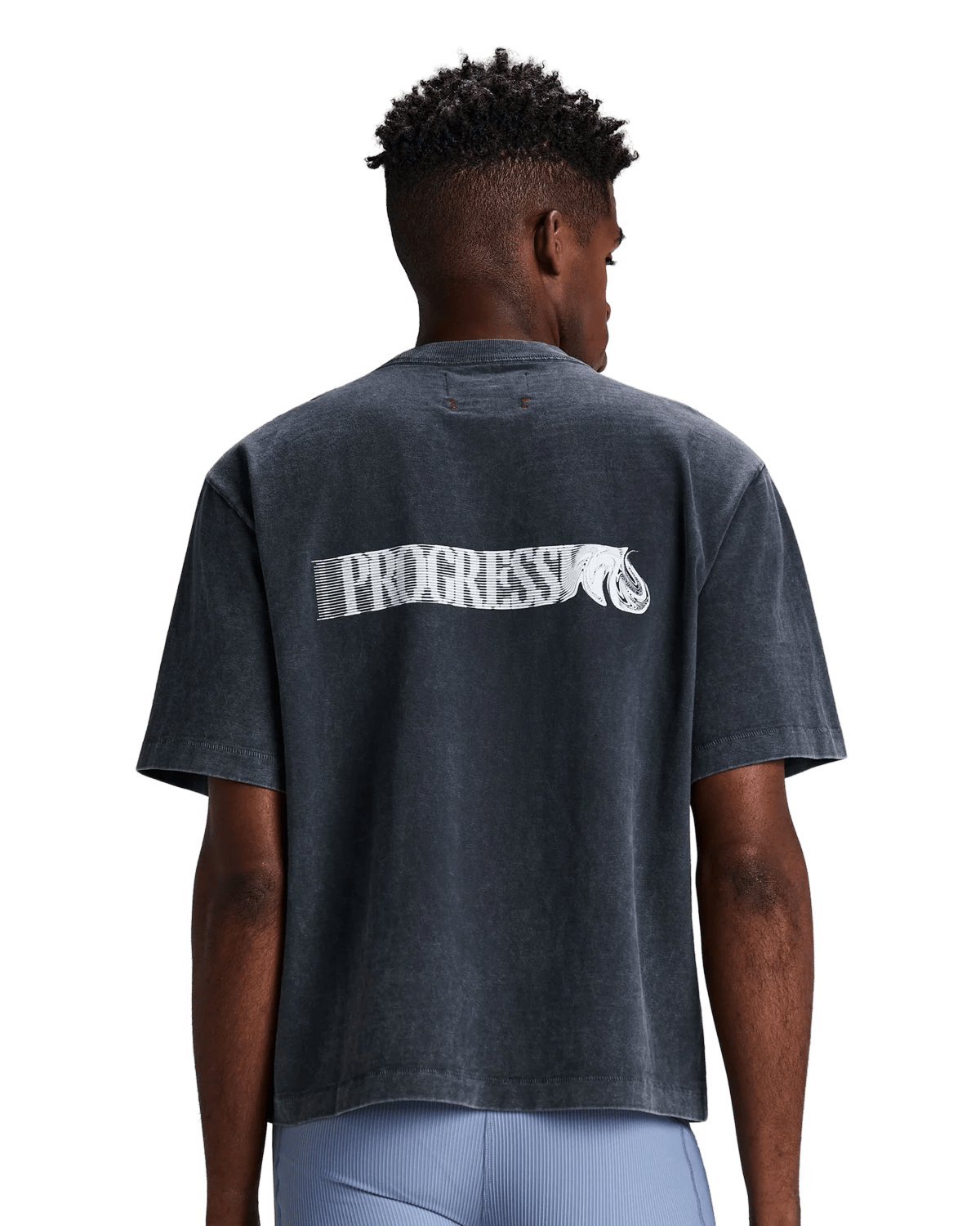 Bandit Unisex Heavyweight Cotton Box Tee – Black Chroma Wash - Interval Running