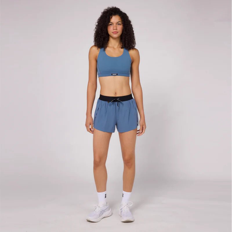 Bandit Vento™ Women's 3" Splitty Short - Steel Blue - Interval Running
