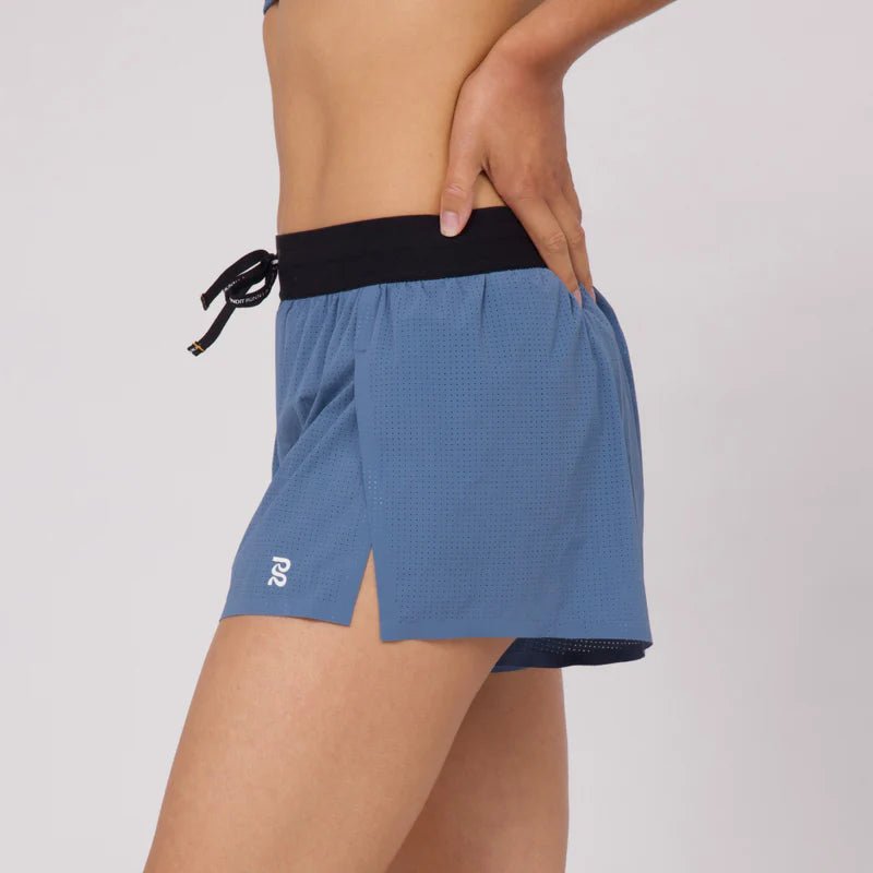 Bandit Vento™ Women's 3" Splitty Short - Steel Blue - Interval Running