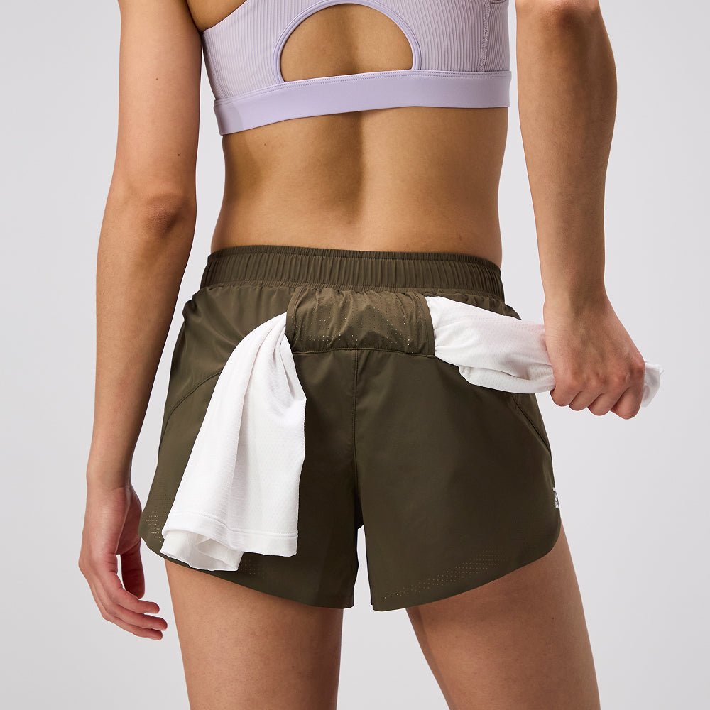 Bandit Vento™ Women's Training Short - Dark Fatigue - Interval Running