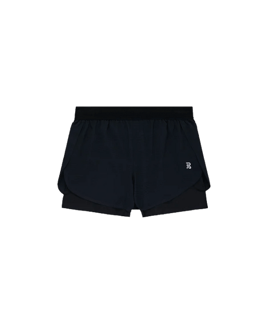 Bandit Women's CoolGrid™ 2-in-1 Run Shorts - Black - Interval Running