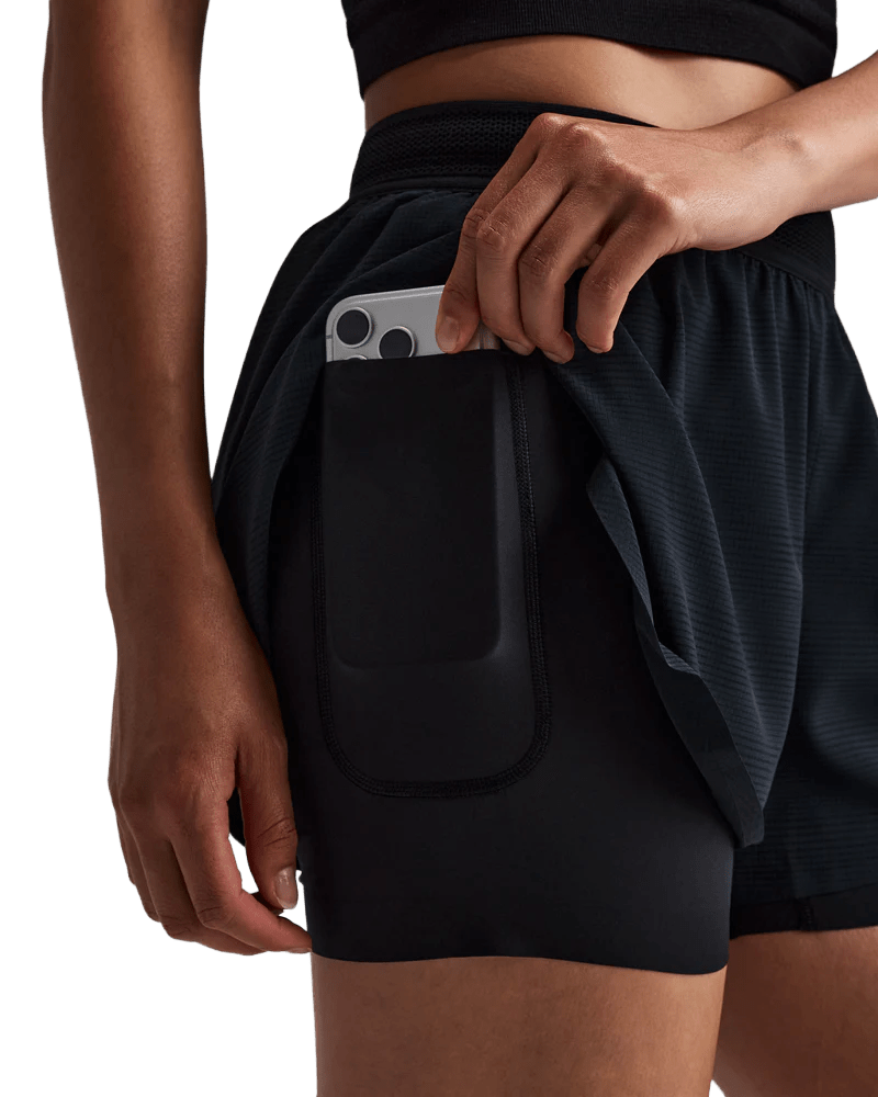Bandit Women's CoolGrid™ 2-in-1 Run Shorts - Black - Interval Running