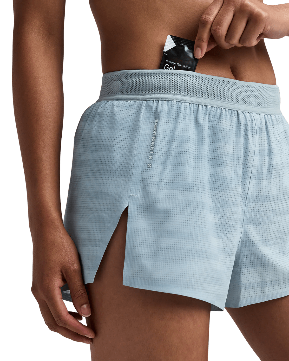 Bandit Women's CoolGrid™ 3" Split Shorts - Uneven Gradient - Lagoon / Mist - Interval Running
