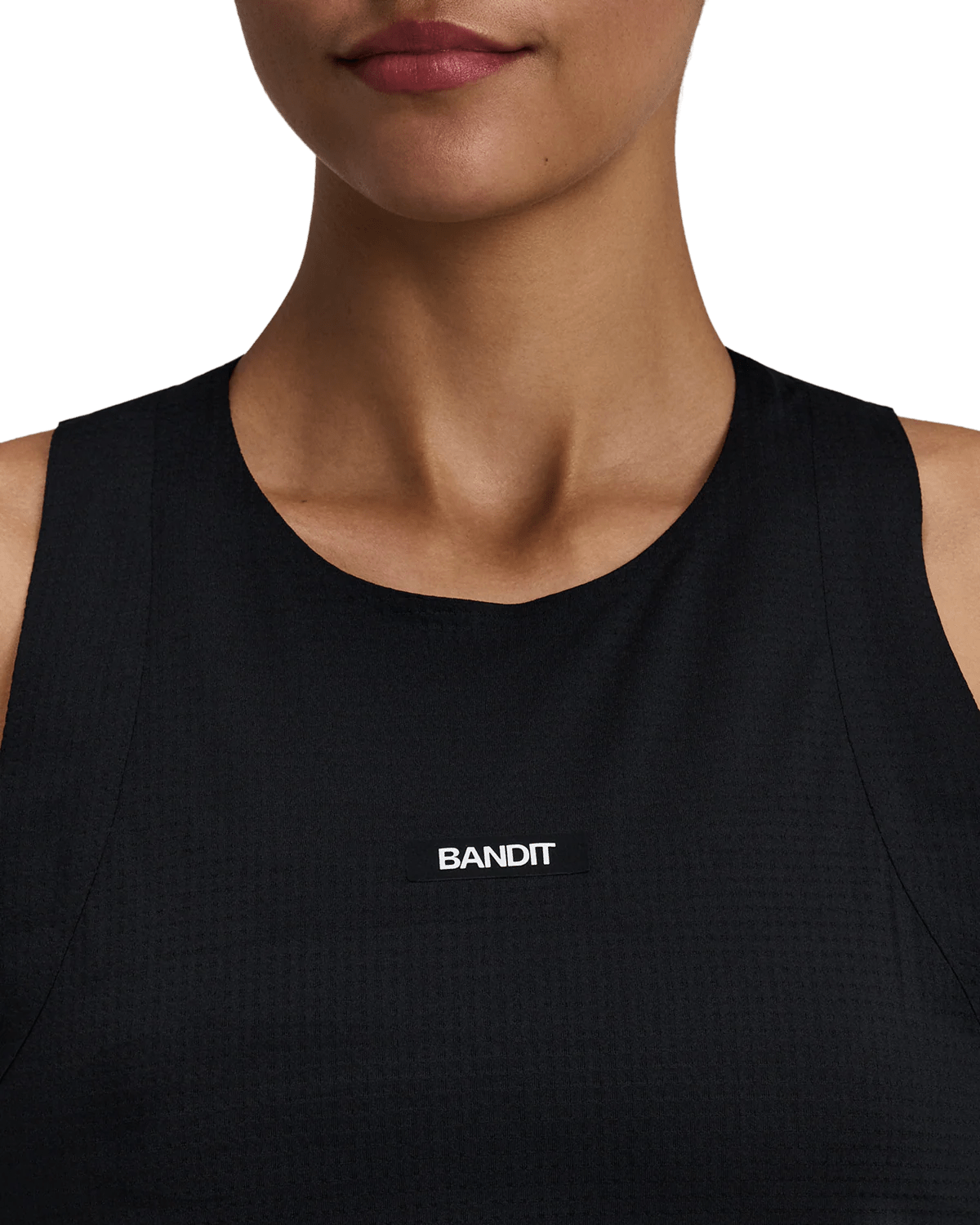 Bandit Women's GeoMesh™ Race Singlet - Black - Interval Running