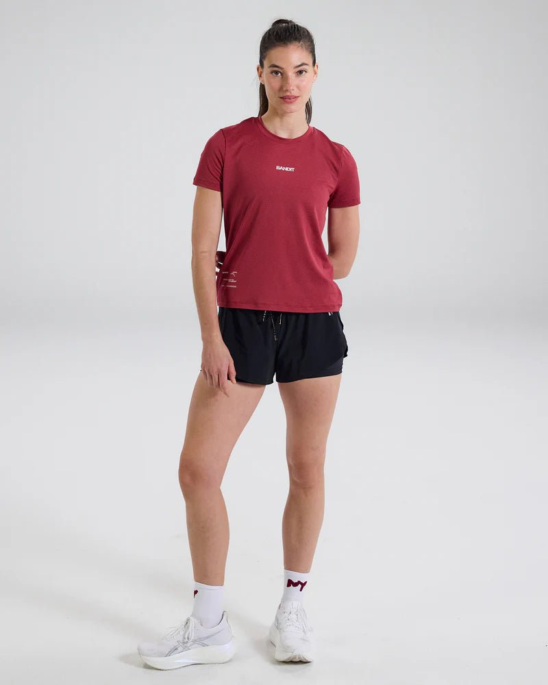 Bandit Women's Micromesh™ Run Tee - Berry - Interval Running