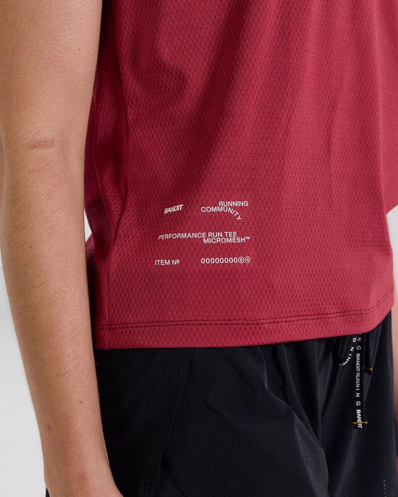 Bandit Women's Micromesh™ Run Tee - Berry - Interval Running