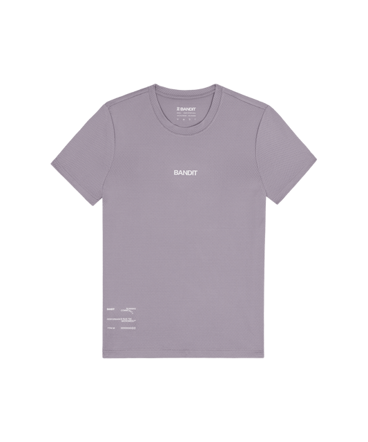Bandit Women's Micromesh™ Run Tee - Violet Fog - Interval Running