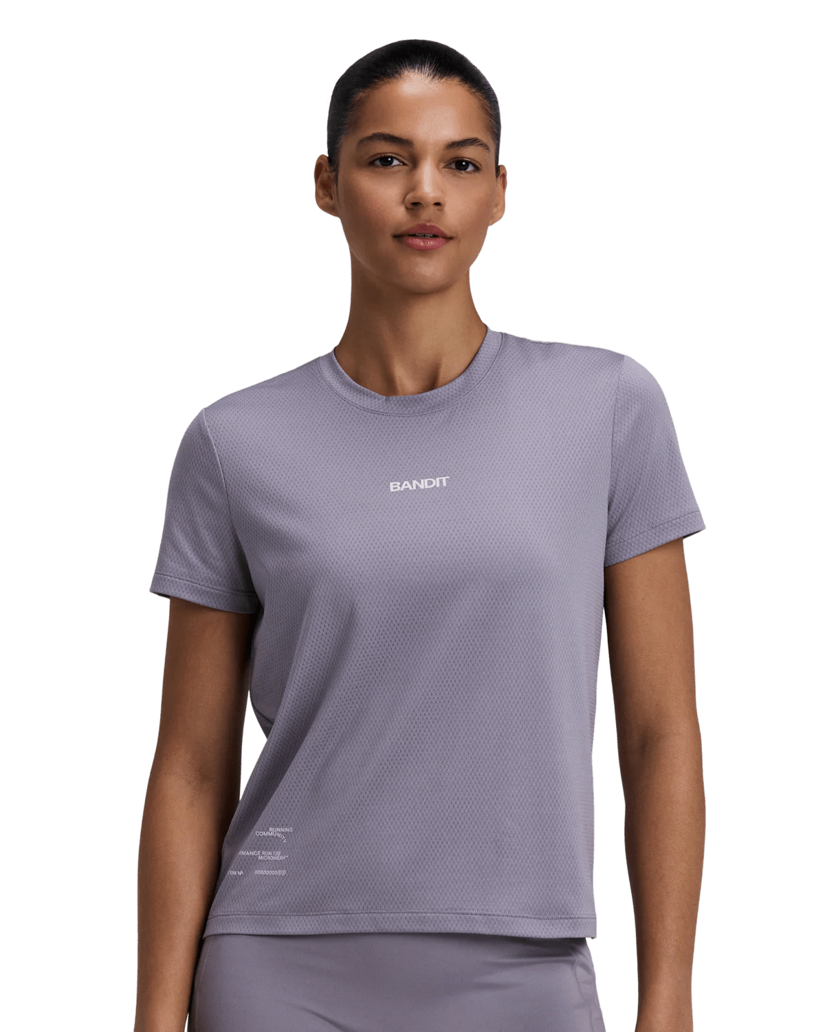 Bandit Women's Micromesh™ Run Tee - Violet Fog - Interval Running