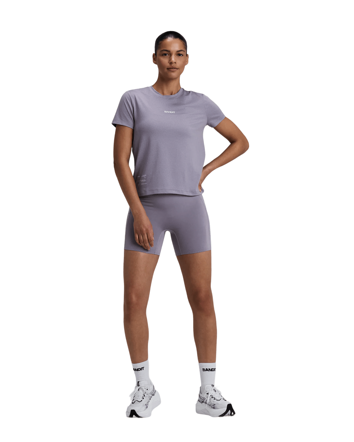Bandit Women's Micromesh™ Run Tee - Violet Fog - Interval Running