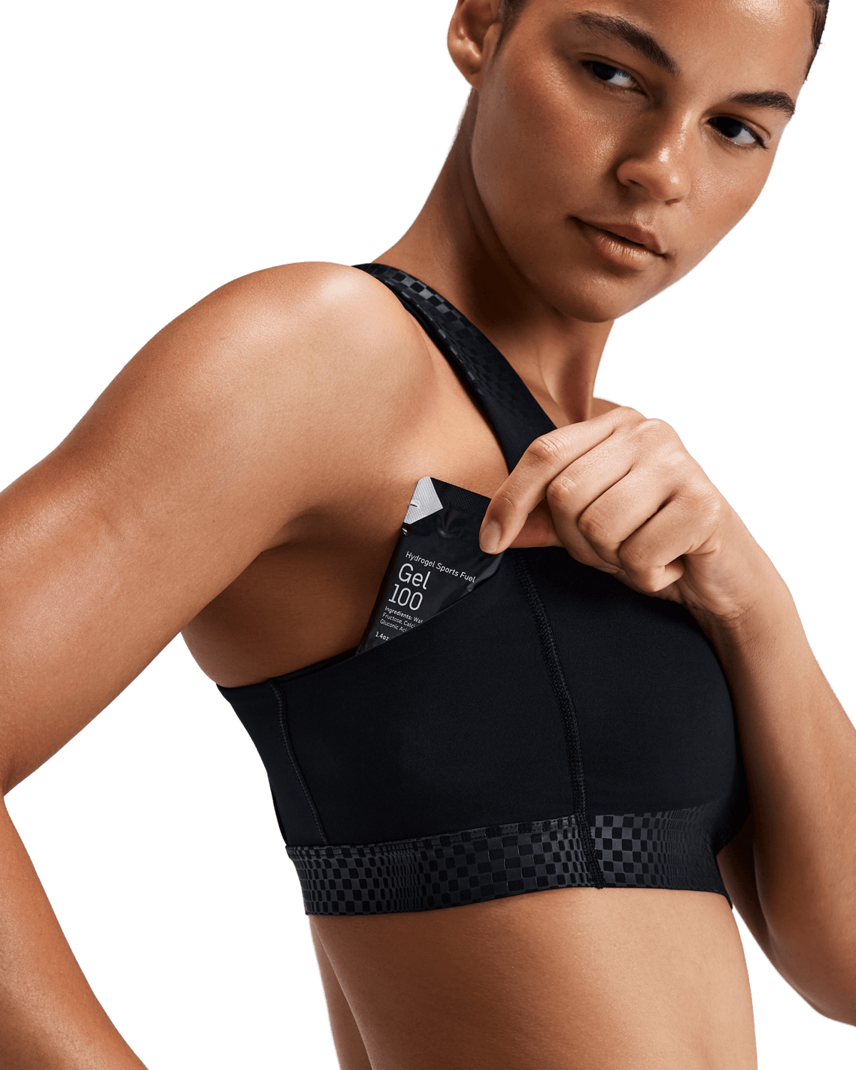 Bandit Women's Stamina-V™ Threshold Run Bra – Black - Interval Running